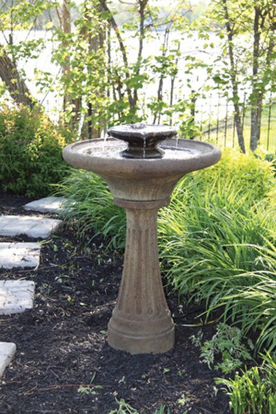 Two Tier Chelsea Fluted Fountain with LED Light